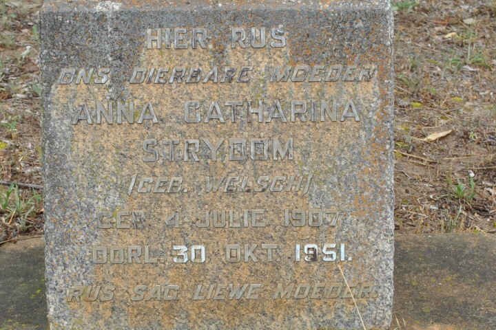 STRYDOM Anna Catharina nee WELSCH 1907-1951