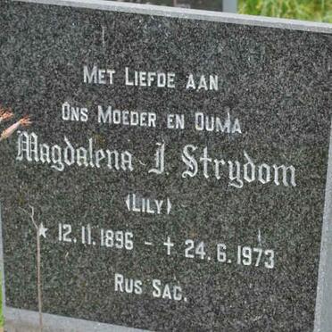 STRYDOM Magdalena J. 1896-1973