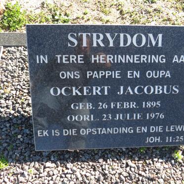 STRYDOM Ockert Jacobus 1895-1976