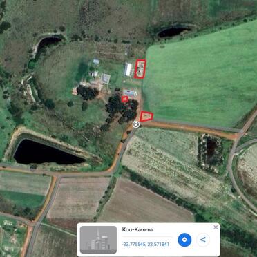 5. Google Earth image - Three small cemeteries