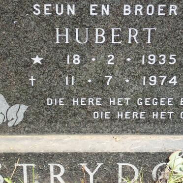 STRYDOM Hubert 1935-1974