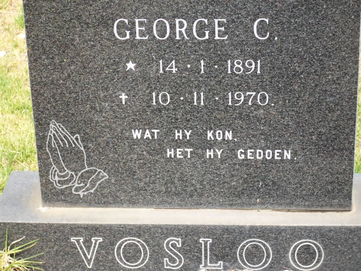 VOSLOO George C. 1891-1970