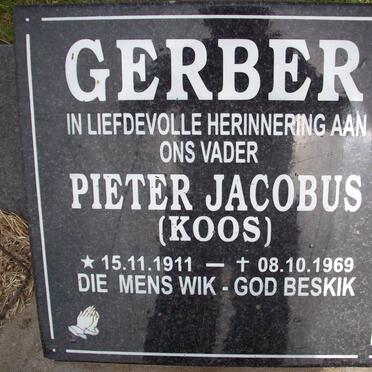 GERBER Pieter Jacobus 1911-1969