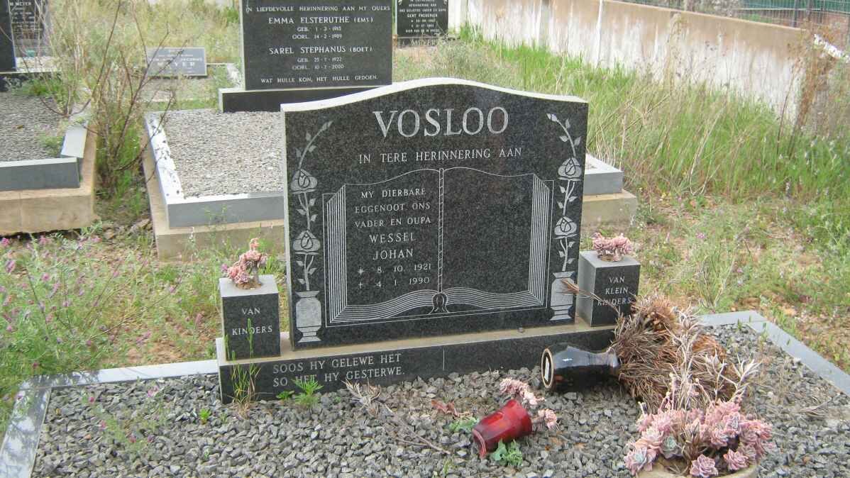VOSLOO Wessel Johan 1921-1990