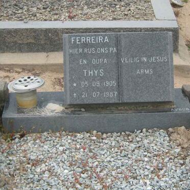 FERREIRA Thys 1905-1987