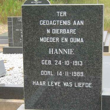 OLIVIER Hannie 1913-1989