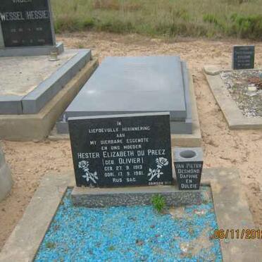 PREEZ Hester Elizabeth, du nee OLIVIER 1913-1961