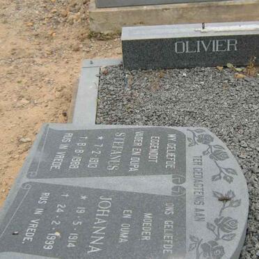 OLIVIER Stefanus 1913-1988 &amp; Johanna 1914-1999 