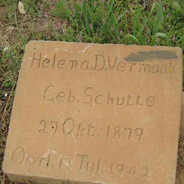 VERMAAK Helena D. nee SCHUTTE 1879-1942