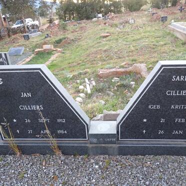 CELLIERS Jan 1912-1984 & Sarie KRITZINGER 1907-1986
