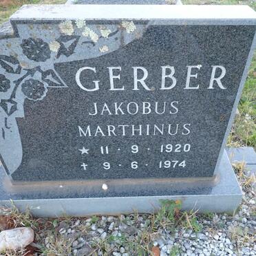 GERBER Jakobus Marthinus 1920-1974