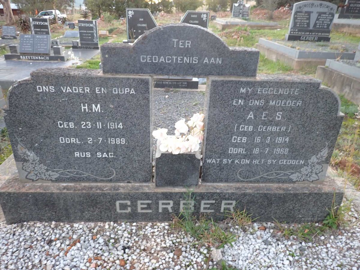 GERBER H.M. 1914-1989 & A.E.S. GERBER 1914-1968