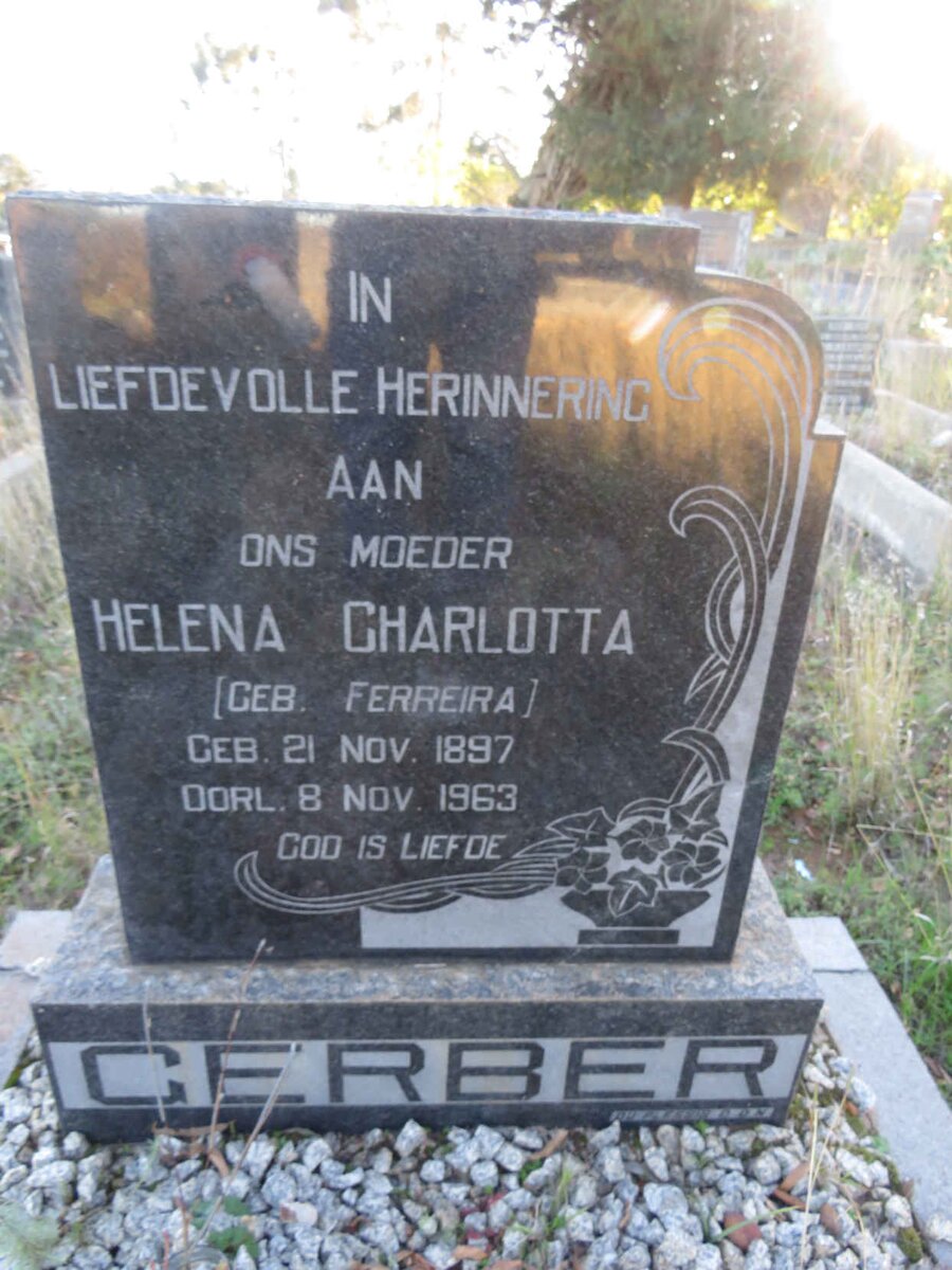 GERBER Helena Charlotta nee FERREIRA 1897-1963