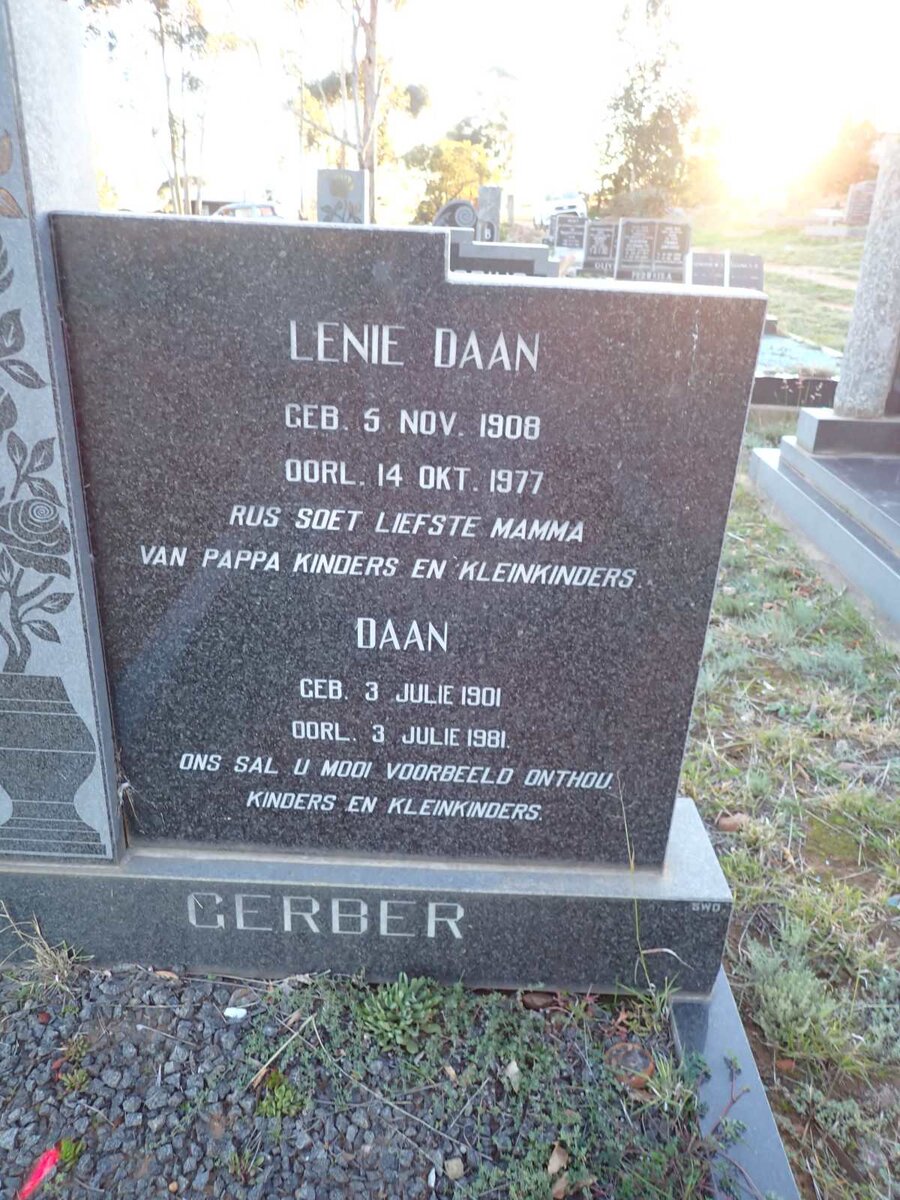 GERBER Daan 1901-1981 & Lenie Daan 1908-1977