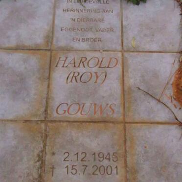 GOUWS Harold 1945-2001