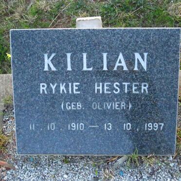 KILIAN Rykie Hester nee OLIVIER 1910-1997
