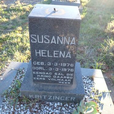 KRITZINGER Susanna Helena 1976-1976