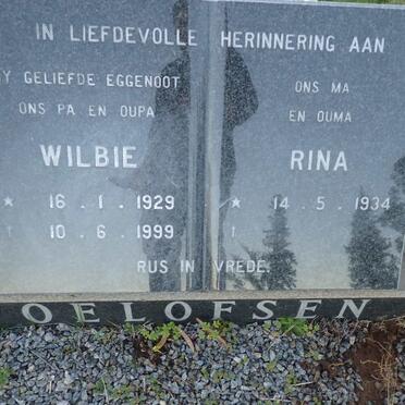OELOFSEN Wilbie 1929-1999 & Rina 1934-