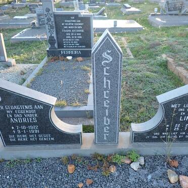 SCHREIBER Andries 1922-1991 & Lina 1922-1998