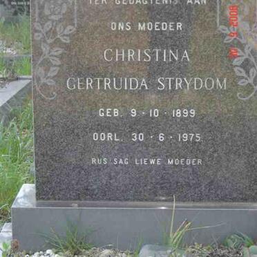 STRYDOM Christina Gertruida 1899-1975