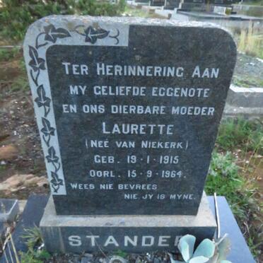 STANDER Laurette nee VAN NIEKERK 1915-1964