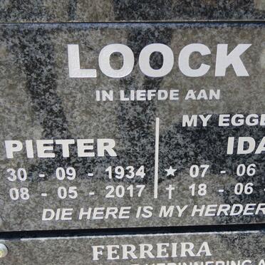 LOOCK Pieter 1934-2017 &amp; Ida 1938-2012