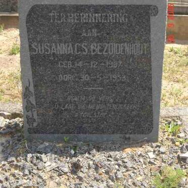 BEZUIDENHOUT Susanna C.S. 1907-1953
