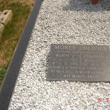 OLIVIER Pieter Erens 1946-1994 :: MOREY Robin J. 1971-1995 :: OLIVIER Charmaine 1926-1993