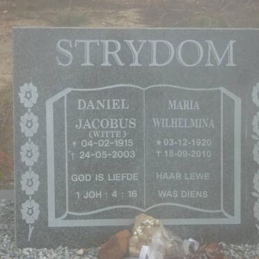 STRYDOM Daniel Jacobus 1915-2003 &amp; Maria Wilhelmina 1920-2010