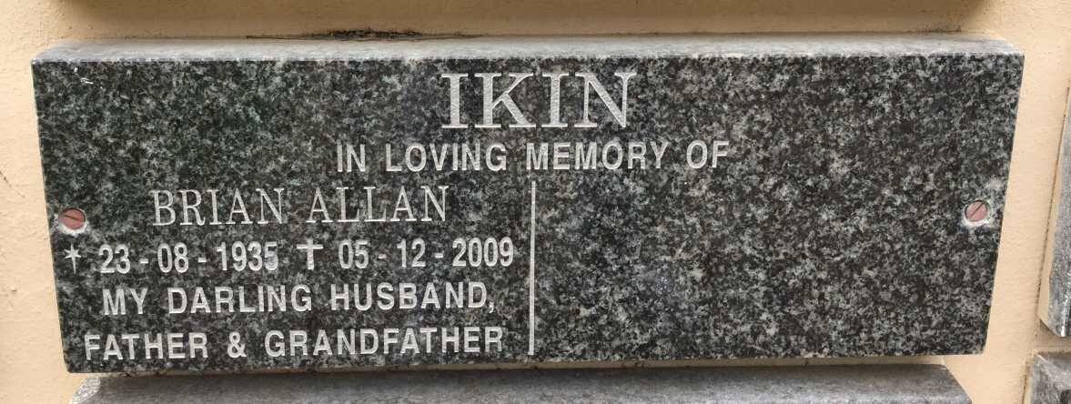 IKIN Brian Allan 1935-2009