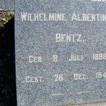 BENTZ Wilhelmine Albertine 1888-1946
