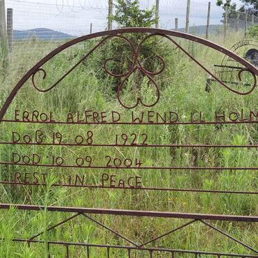 HOLMES Errol Alfred Wendell 1922-2004
