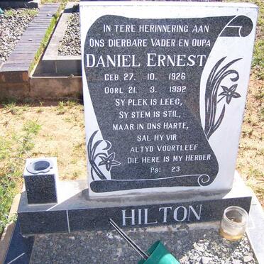 HILTON Daniel Ernest 1926-1992