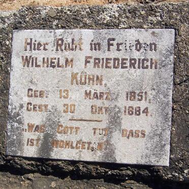 KUHN Wilhelm Friedrich 1851-1884