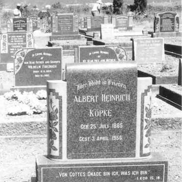 KOPKE Albert Heinrich 1885-1956