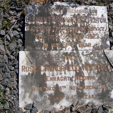 NETTELTON Clement Ridgway -1923 &amp; Rose Gwendraedd ENRAGHT-MOONY-1951