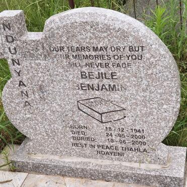NDUNYANA Bejile Benjamin 1941-2000