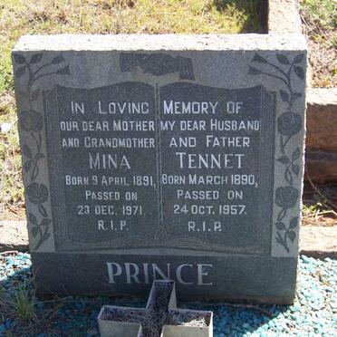 PRINCE Tennet 1890-1957 &amp; Mina 1891-1971