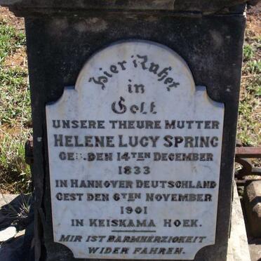 SPRING Helene Lucy 1833-1901