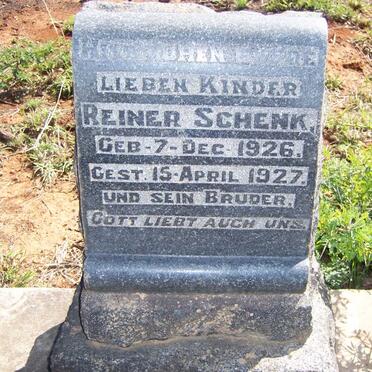 SCHENK Reiner 1926-1927