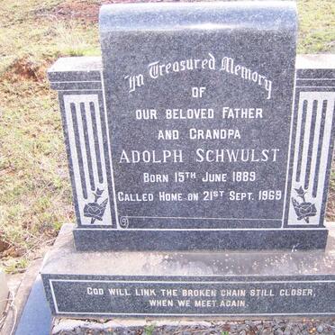 SCHWULST Adolph 1889-1969