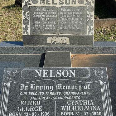 NELSON Elred George 1936-2019 &amp; Cynthia Wilhelmina 1940-2020