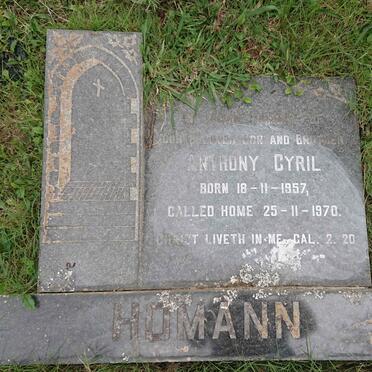 HOMANN Anthony Cyril 1957-1970