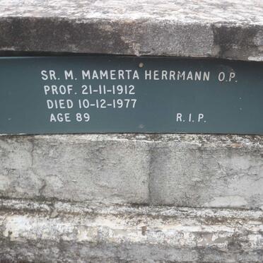 HERRMANN Mamerta -1977