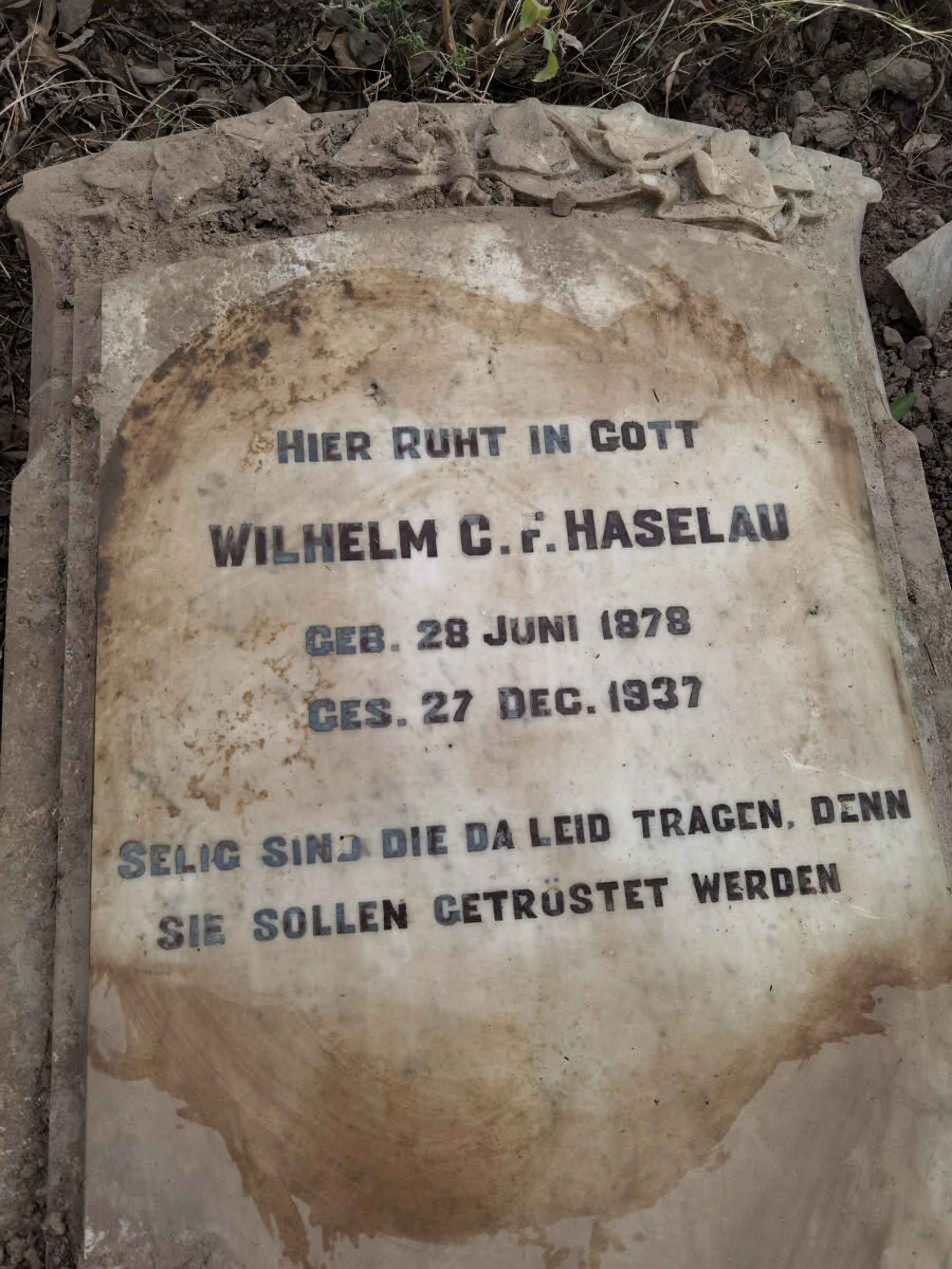 HASELAU Wilhelm C.F. 1878-1937