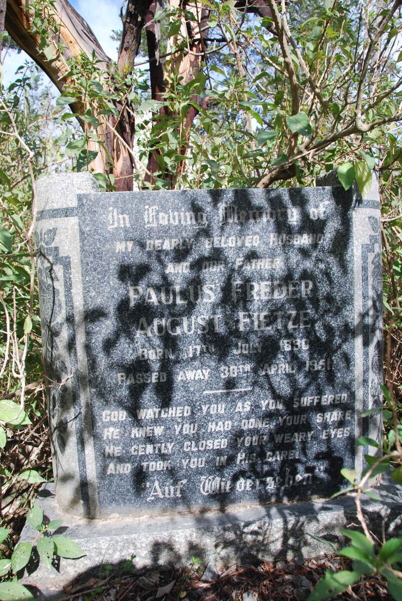 FIETZE Paulus Freder August 1890-1951