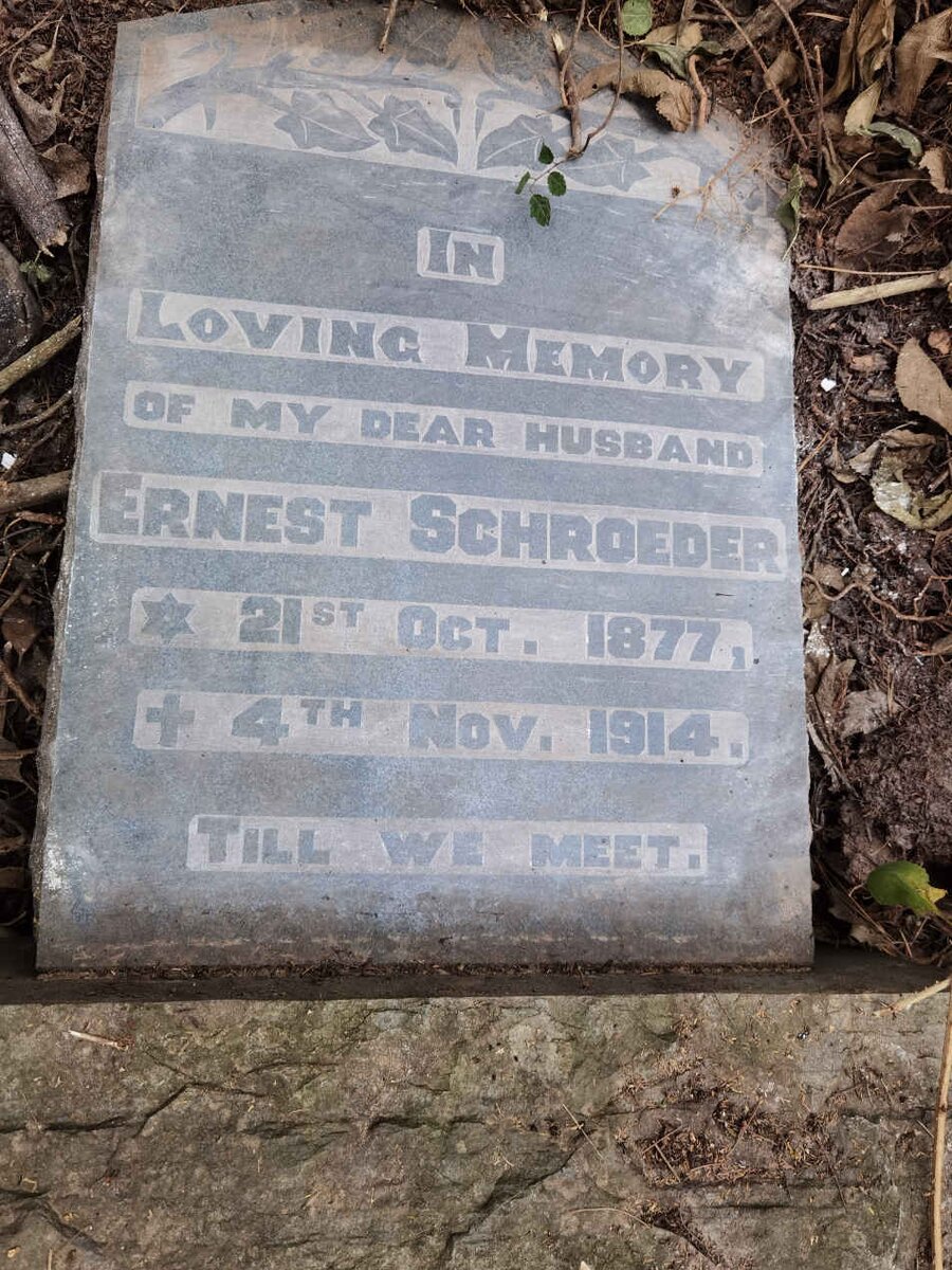 SCHROEDER Ernest 1877-1914