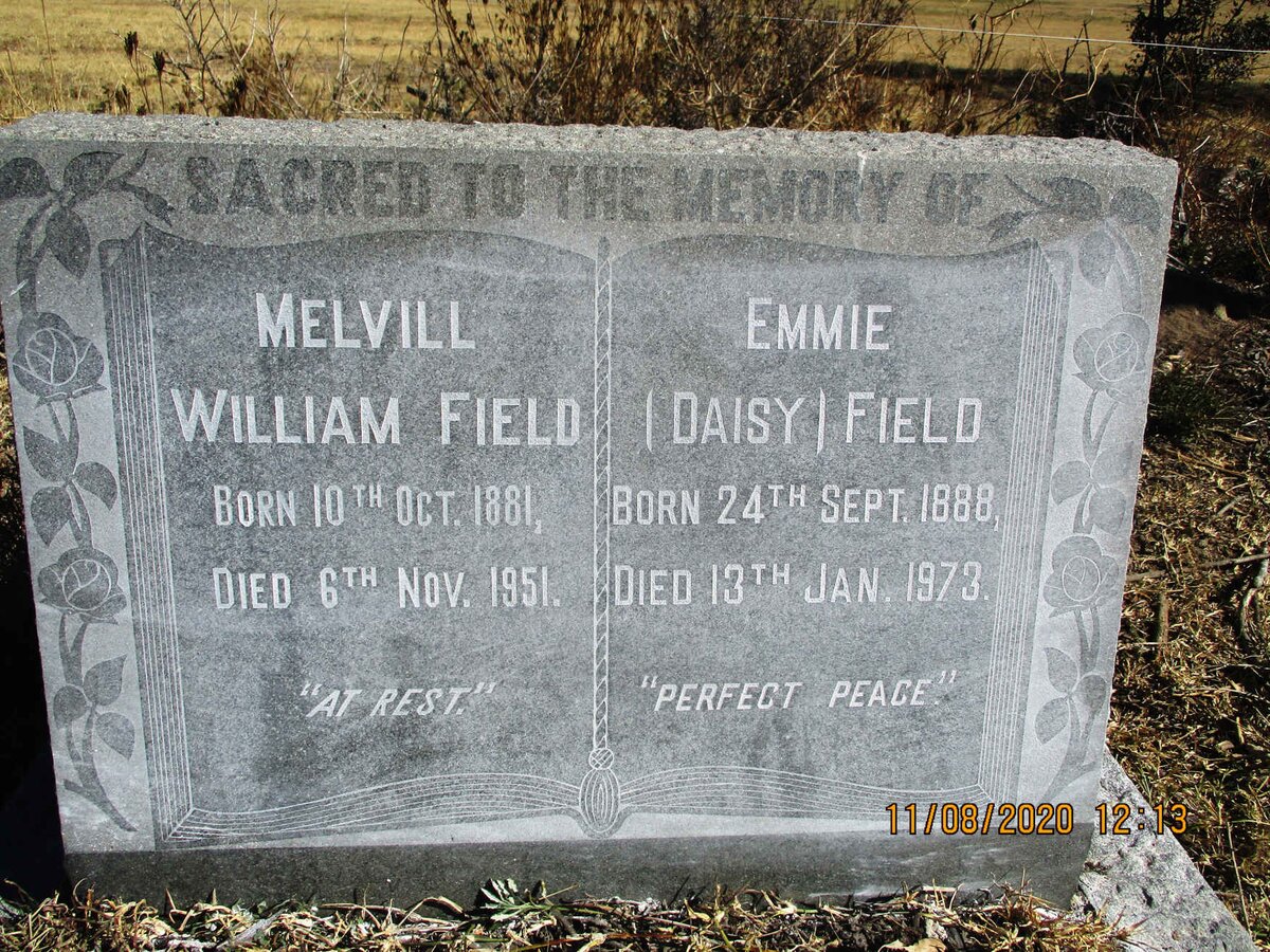 FIELD Melvill William 1881-1951 &amp; Emmie 1888-1973