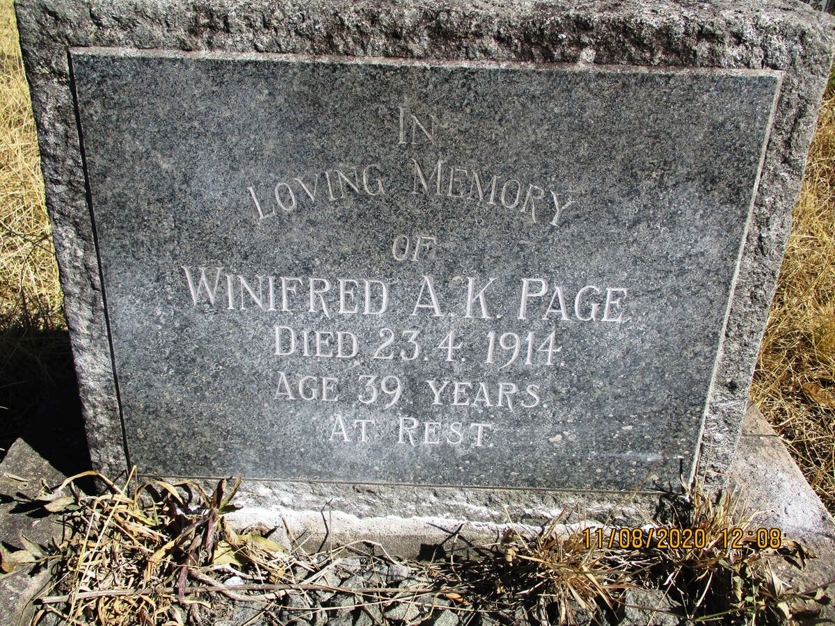 PAGE Winifred A.K. -1914