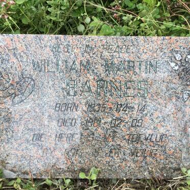 BARNES William Martin 1935-1981